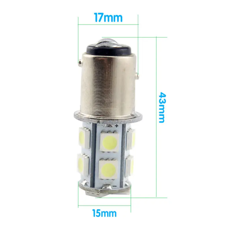 2 Stuks 1156 BA15S P21W R5W R10W 13SMD Rv Led Interieur Wit Licht Richtingaanwijzer Lampen 1141 12V 14V Mist Indicator Lamp BAU15S BAY15D