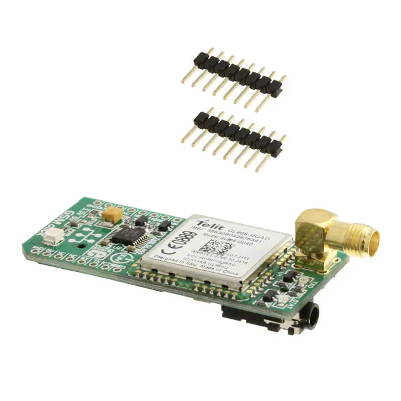 1 pcs x MIKROE-1298 Wireless Connectivity Click Board with GL865-QUAD GSM/GPRS RF TXRX mikroBUS