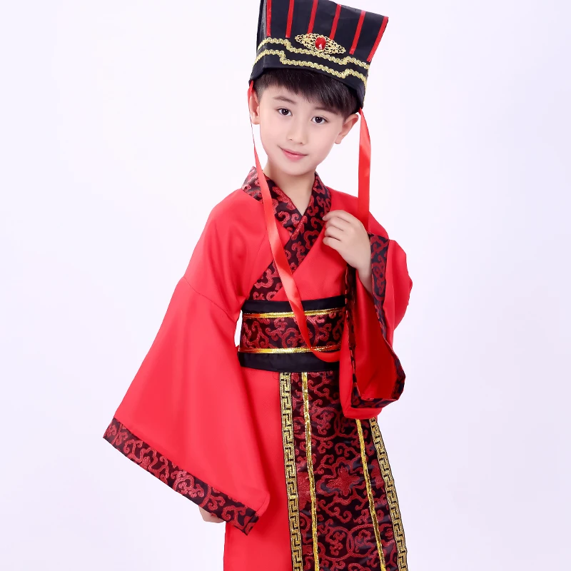 Hanfu Children's style costume  Han Chinese clothing knight costume ancient costume stage drama film hat television costume