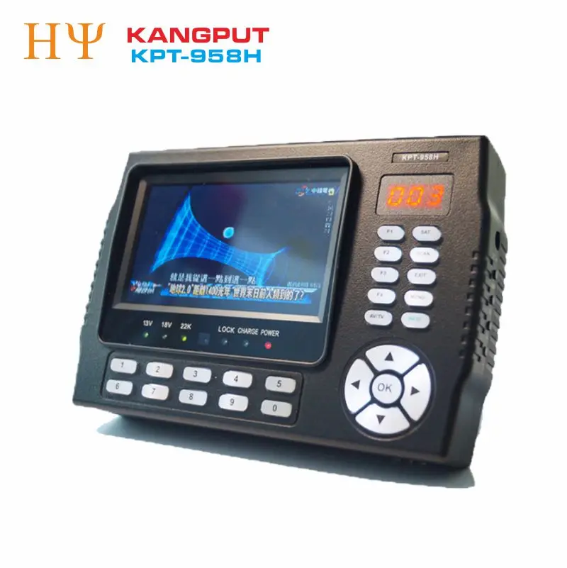 

[Genuine] KANGPUT KPT-958H DVB-S2 MPEG4 Digital Satellite Finder Meter USB2.0 Output Satellite finder meter