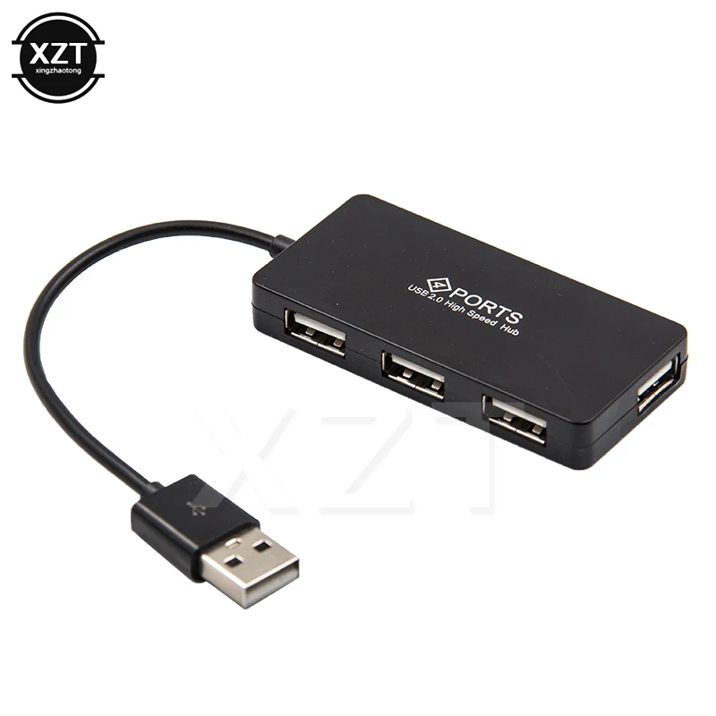 

4 Port USB Hub 2.0 USB Splitter High Speed USB 2.0 Hub Multi Splitter Cable Adapter for Laptop PC Macbook Windows8/7/95/98/2000