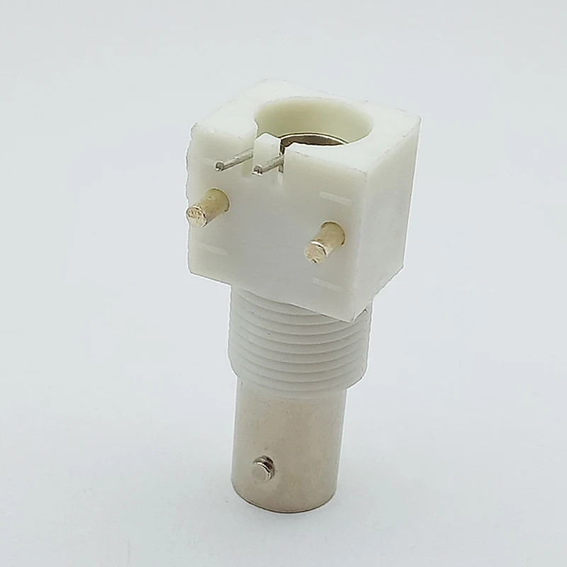 50pcs BNC Female PCB Mount Socket Chassis Connector BNC FEMALE RIGHT ANGLE PANEL MOUNT Plastic TYPE R Connector
