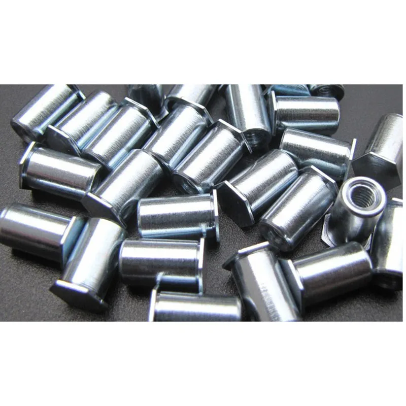 100pcs/lot M3*3/4.5/5.5/6.5-50 blue white zinc blind hole rivet screw rivet nut standoffs non-standard Hole Dia 5. 4mm919