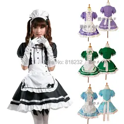 Japanese Lolita Housekeeper Maidservant Restaurant Apron Maid Dress Uniform Outfits Anime Cosplay Costumes