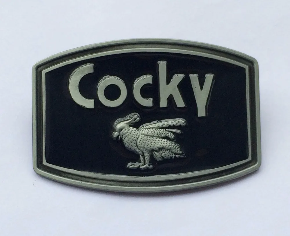 The Fashion Cocky With Pewter Finshing Belt Buckle