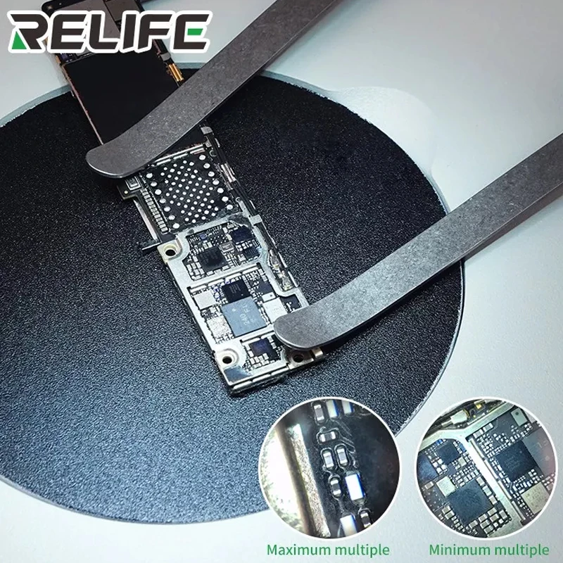 RELIFE RL-M2 7-45 مرات مجهر المجهر التفتيش PCB إصلاح المجهر 144 LED ضوء مصدر الهاتف إصلاح أداة