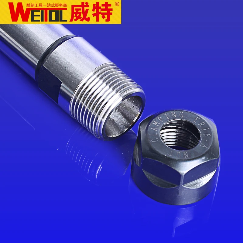 Imagem -05 - Weitol Cnc Pinça er Uma Haste de Extensão Porca C20 Er20 Er16 Er11a 150 C20-er20100l pc