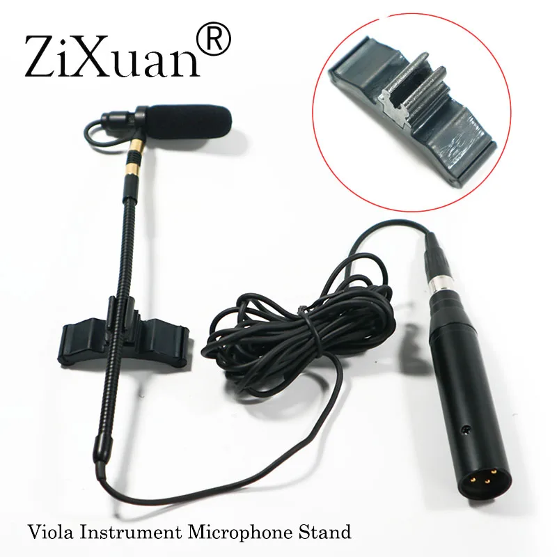 

Professional Music Instrument Microphone Condenser Viola Microfone for Shure AKG Samson Wireless System XLR Mini Transmitter