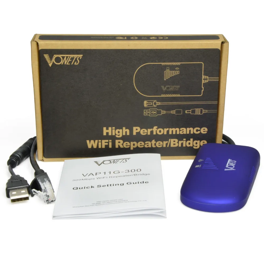 VONETS VAP11G-300 Portable Wifi Repeater/Bridge/Router Modes Multi-Functional AP Signal Booster Wifi Hotspot Extender Amplifier