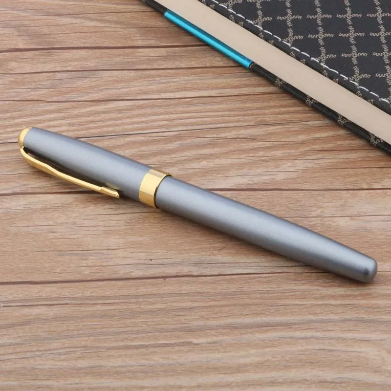 High quality brand baoer 388  gift metal blue golden classic Fountain Pen signature pen Stationery Office School Supplies