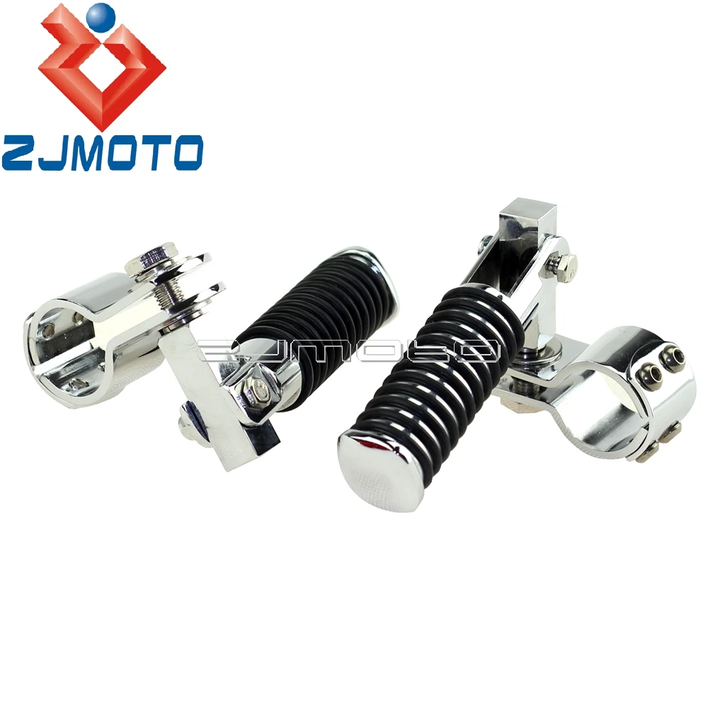 Motorcycle Highway Footpeg 32mm 38mm Crash Bar Tube Footpeg Clamp Footrest Mount Clevis For Harley Honda Shadow VTX 28mm 25mm