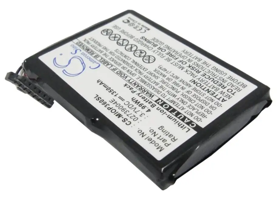 Cameron Sino 1350mah battery for MICROMAXX MM95242 MITAC Mio P360 Mio P560 Mio P560t Mio P565 02739004E E3MT07135211