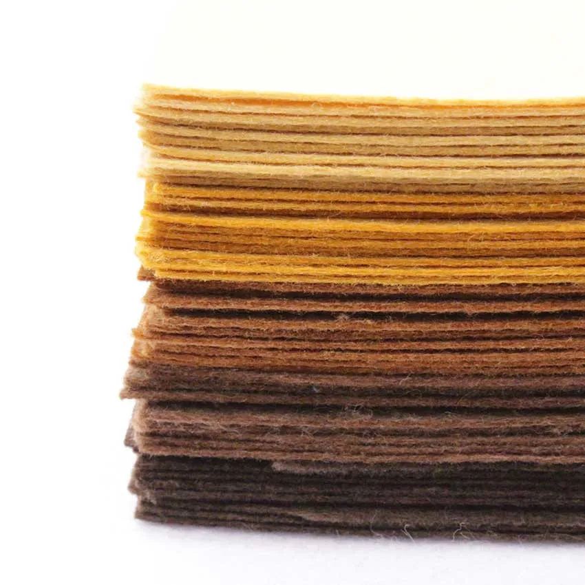 Zachte vilten stof Niet-geweven vilten stof Vel Patchwork DIY Naaien Poppen Ambachten Accessoires Materiaal 1,4 mm dik  15