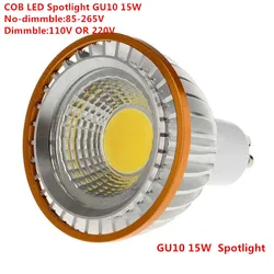 1pcs LED COB PAR20 Bulb 220V 110V dimmable GU10 15W bulb LED P20 Spotlights Lamps Pure White/Warm White/Cold White Spot light