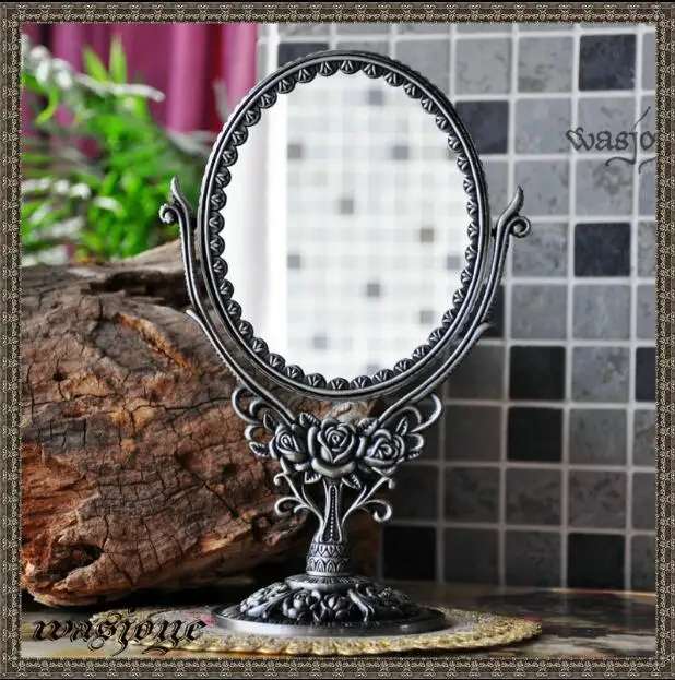 Medium/Large Size Double Faces With Magnification Function Table Decorativem Makeup Mirror Frame DecorativeTable Mirrors  J01S