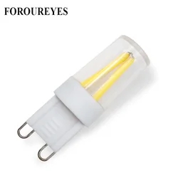 Promotio 10Pcs Super Bright LED Bulb G9 Filament COB 110V 220V 1.5W lamp 360 Beam Angle Replace 20W Halogen Light for Chandelier