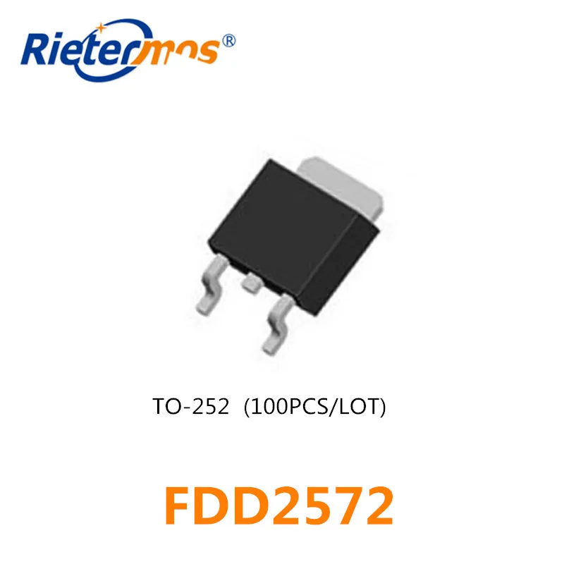 

100 шт FDD2572 TO252 D2572 2572 SMD Сделано в Китае 60MR