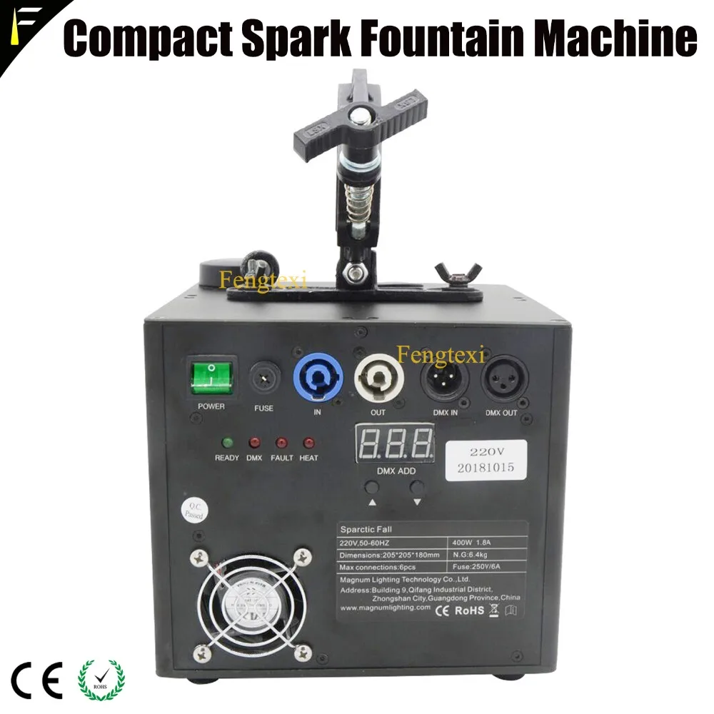 Touchable Spark Fountain Machine 2channels Sparkle Spark Waterfall DMX512 Machine with Remote Sparkular Spaying 1~5m