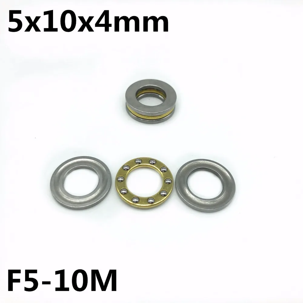 10Pcs F5-10M 5x10x4 mm Axial Ball Thrust Bearing plane thrust ball bearing High quality