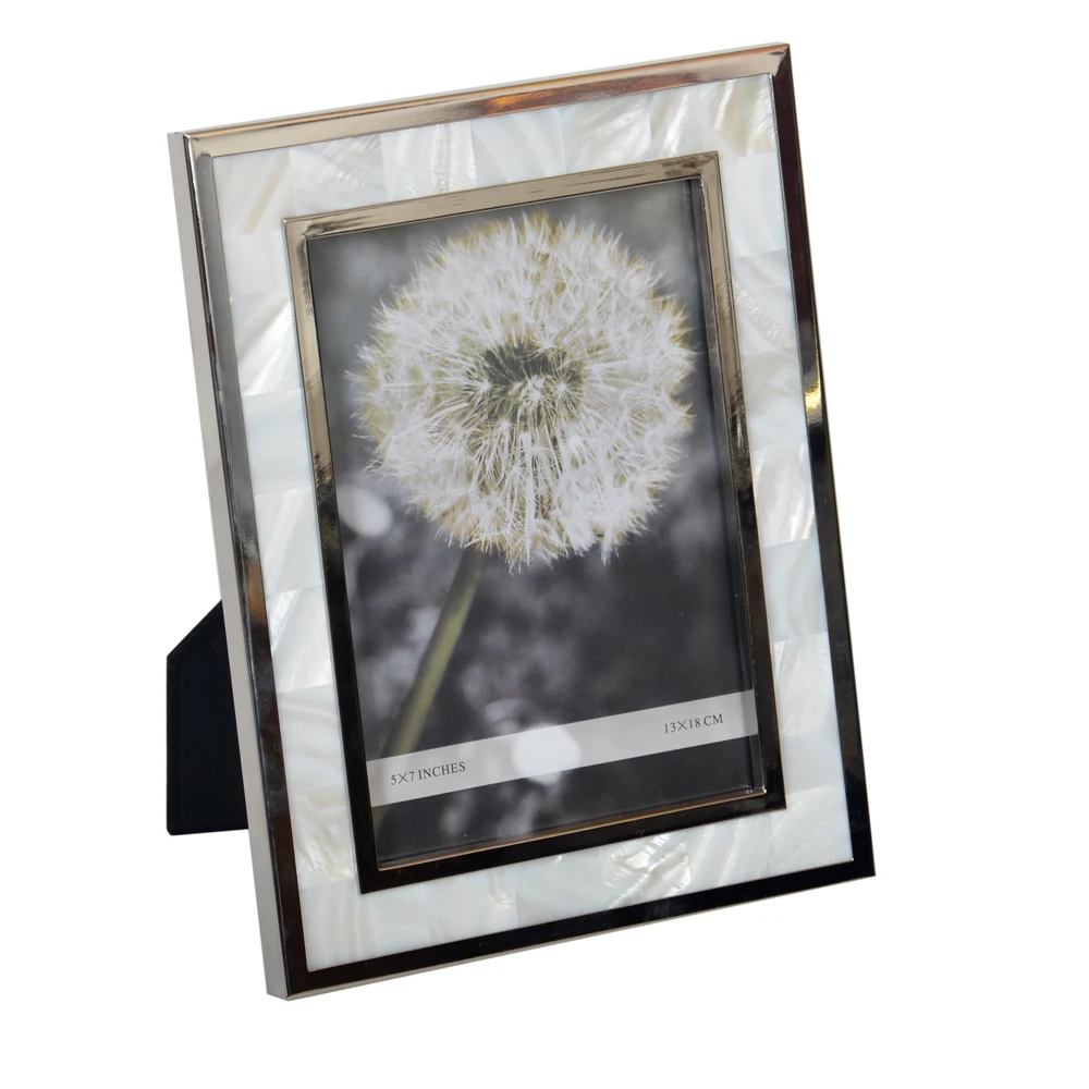 Fashionable Natural Seashell Photo Frames, Hand-Made Home Deco, Framing Display, YSPF-007