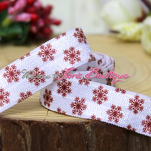 

FLRA FOE Snowflake fold over elastic