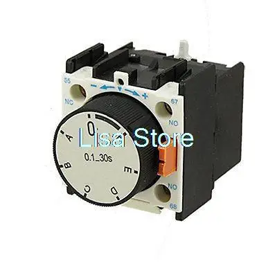 

LA3-R2 Time Delay 0.1-30 Seconds Off Relay Auxiliary Contact Block