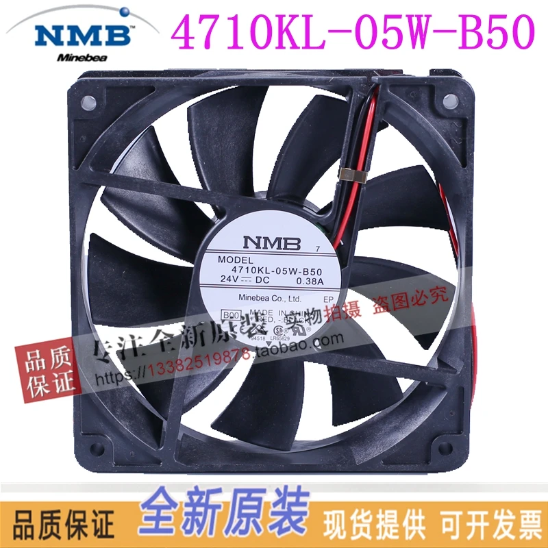 

NEW NMB-MAT NMB 4710KL-05W-B50 12025 DC24V0.38A frequency cooling fan