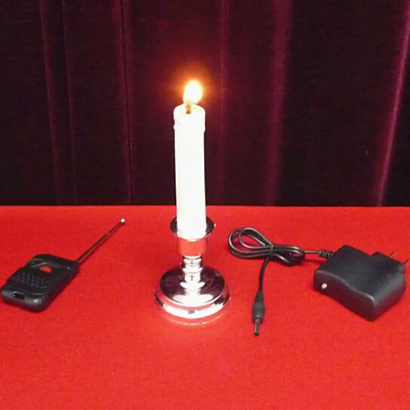 Remote Control Candle Magic Tricks Satge Close Up Magia Fire Appear Magie Mentalism Illusion Gimmick Props Accessories Magica