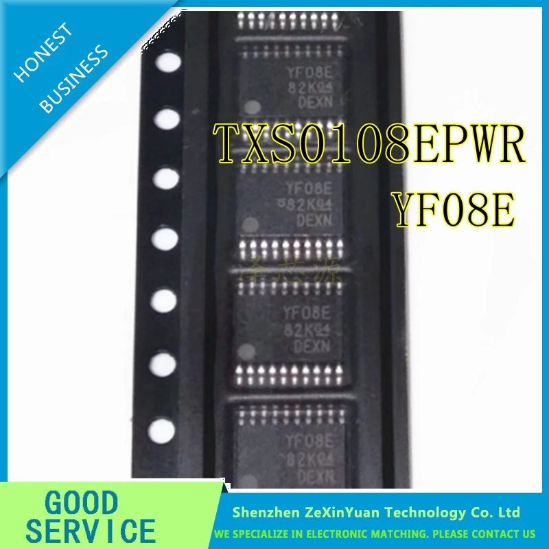 20PCS/LOT TXS0108EPWR TXS0108EPW TXS0108E TXS0108 YF08E TSSOP-20  GOOD QUALITY