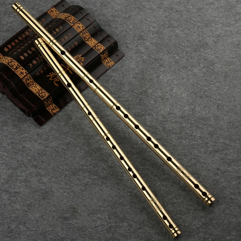 Professional  H62 Brass Tube  CDEFG Key 8 Holes Flute  Chinese Metal Flute  Classic Woodwind Musical Instrument