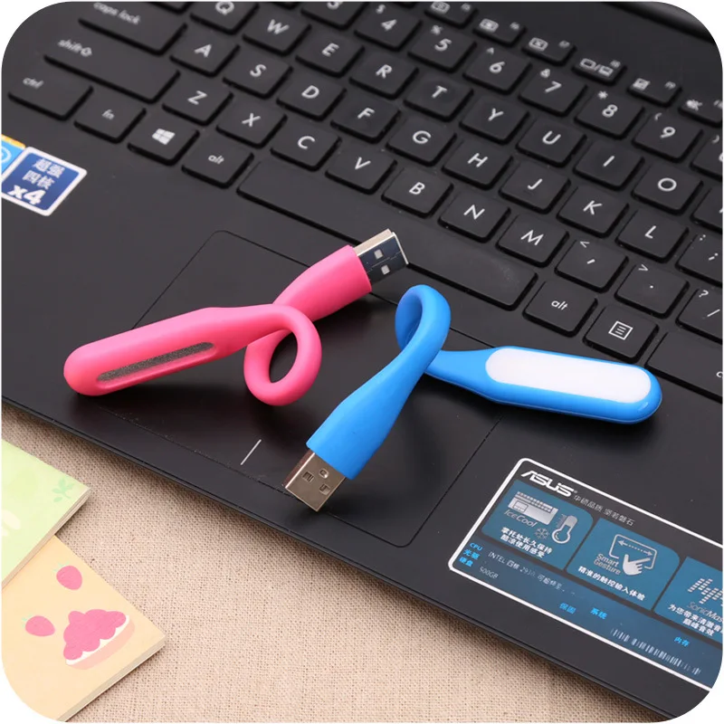 10 Pieces New Fashion Flexible Back Touch Switch USB L E D Lamp Portable Night Lights For USB Hubsi Power Bank Computer Notebook