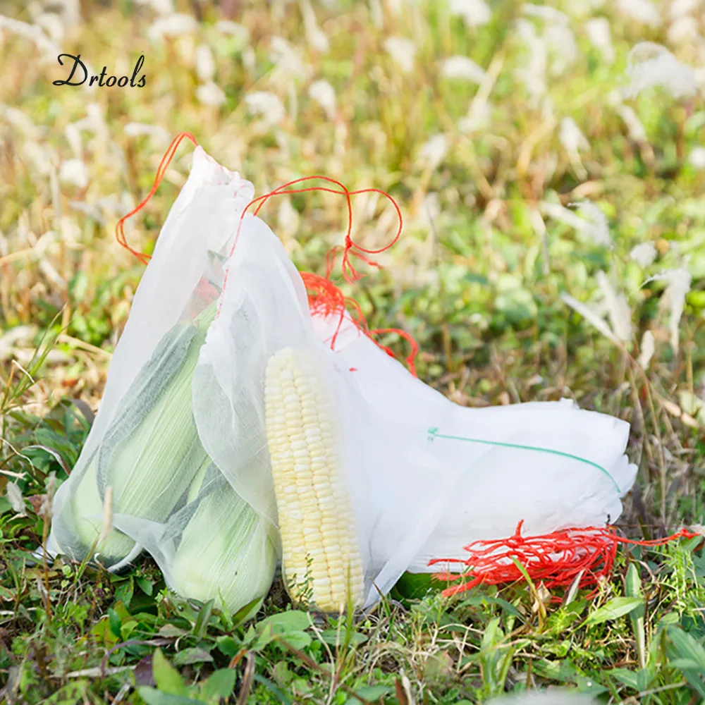 6 Size Nylon Mesh Bag Insect-proof Gauze Garden Plant Vegetable and Fruit Protection Bag Drawstring Tool Set Pest Control GT110