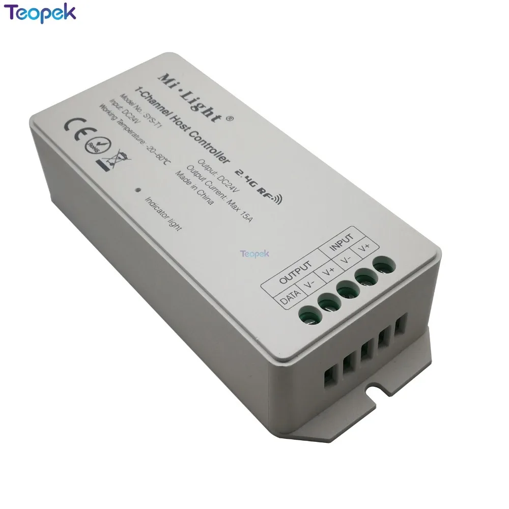 Mi.light SYS-T1 1-Channel Host Controller SYS-T2 1-Channel Signal Power Amplifier DC24V 15A Amplify Power