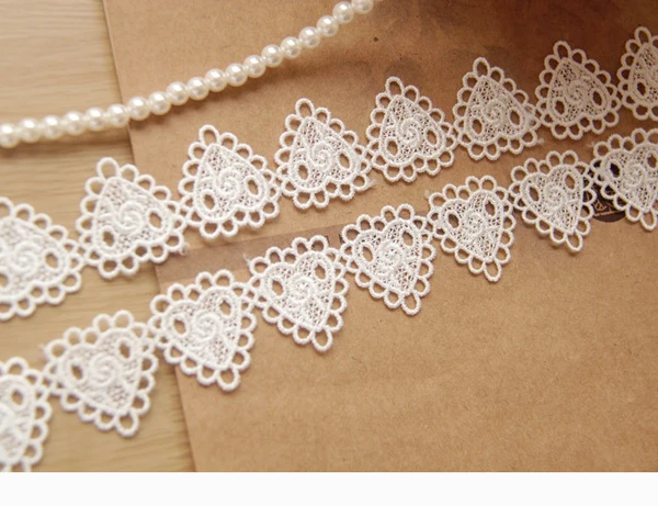 1yard Width:3cm Sweet Heart Lace Rose Trim Lace Embellish for Clothing Embroidered Lace(ss-311)