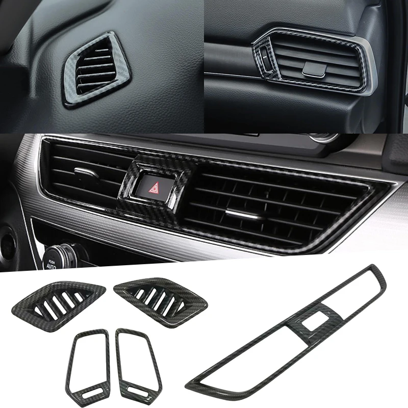 

Interior Front Console Dashboard Left and Right A/C Air Outlet Vent Frame Trim Cover For Honda Accord sedan 10th 2018 2019