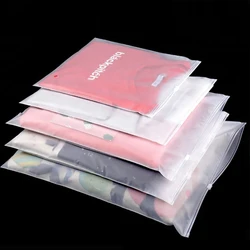 Top Matte Clear Plastic Storage Bag Travel Bags Zip Lock Valve Slide Seal  underwear Package storage Reclosable EVA Pouch Bags