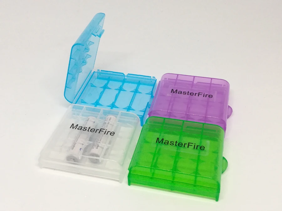 500pcs/lot Mini Portable Plastic Battery Holder Storage Box Case For AA AAA Rechargeable Batteries Full Cover Top Quality
