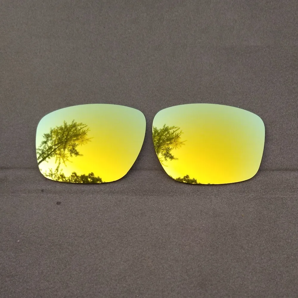 

24K Gold Mirrored Replacement Lenses for Sliver Sunglasses Frame 100% UVA & UVB Anti-Reflective