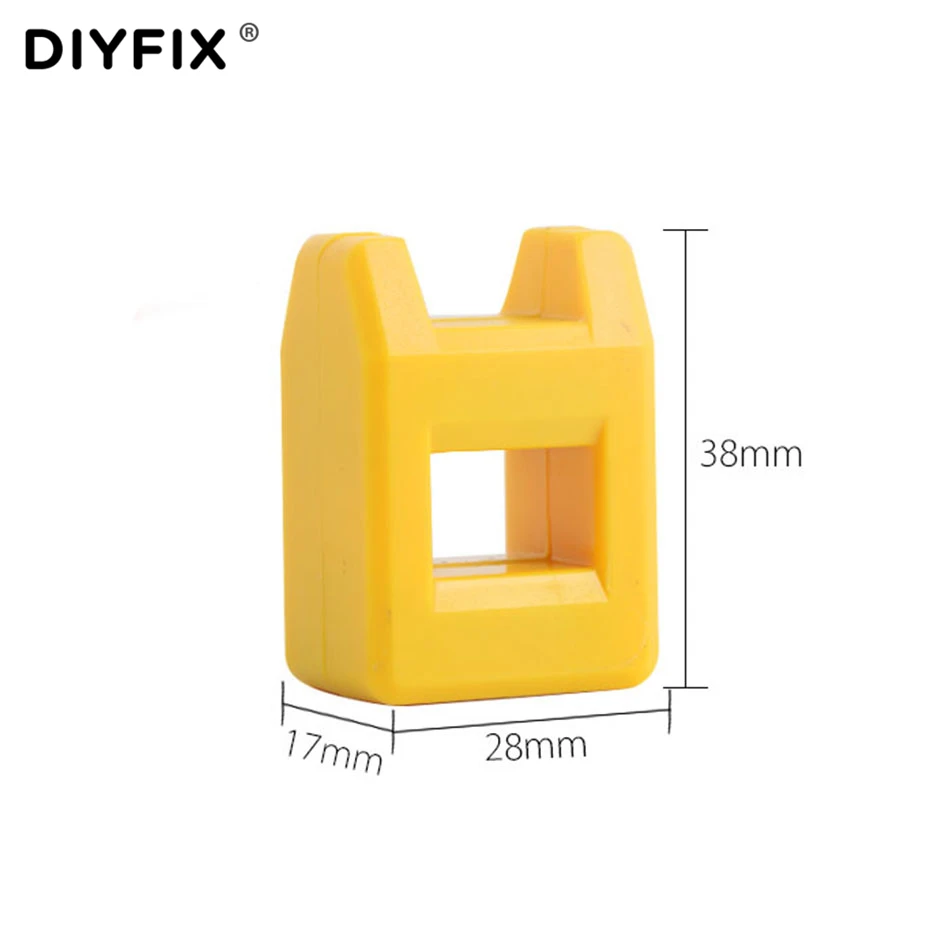 DIYFIX Mini Magnetizer Demagnetizer Magnetic Pick Up Tool for Screwdriver Tips Screw Bits