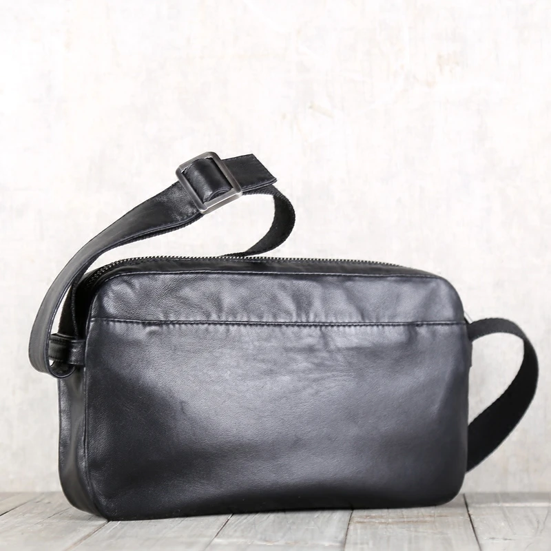 Small Satchel Genuine Leather Luxury Clutch Casual Crossbody Shoulder Messenger Handbag Unisex Travel Mini Hand Bag