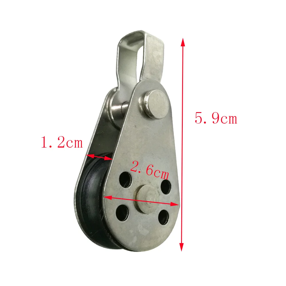 316 Stainless Steel Pulley Block for Sailboat Kayak Anchor Trolley Marine Boat Canoe Accessories