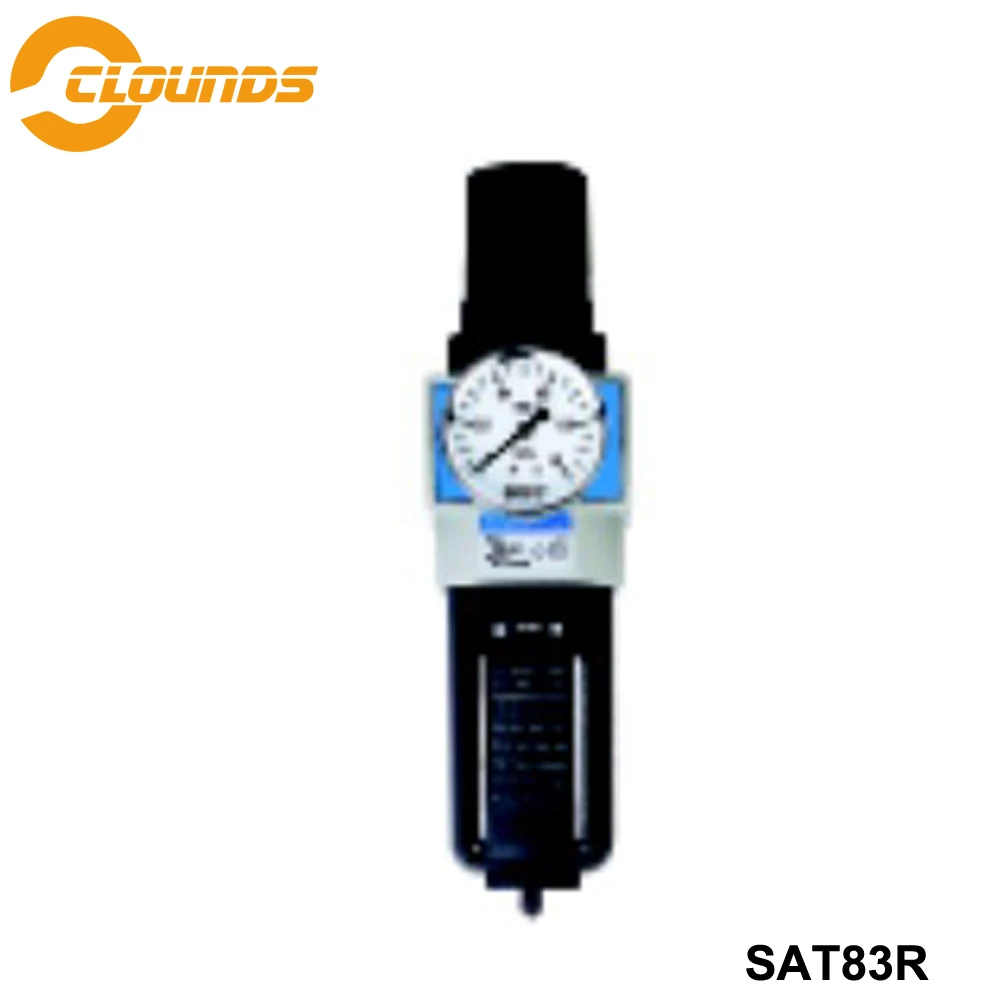 SAT83R Tách Bộ Lọc Không Khí Dầu Áp Lực Nước Airbrush Máy Nén Bẫy Bôi Trơn Lọc Điều Chỉnh Áp Suất Bôi Trơn Công Cụ
