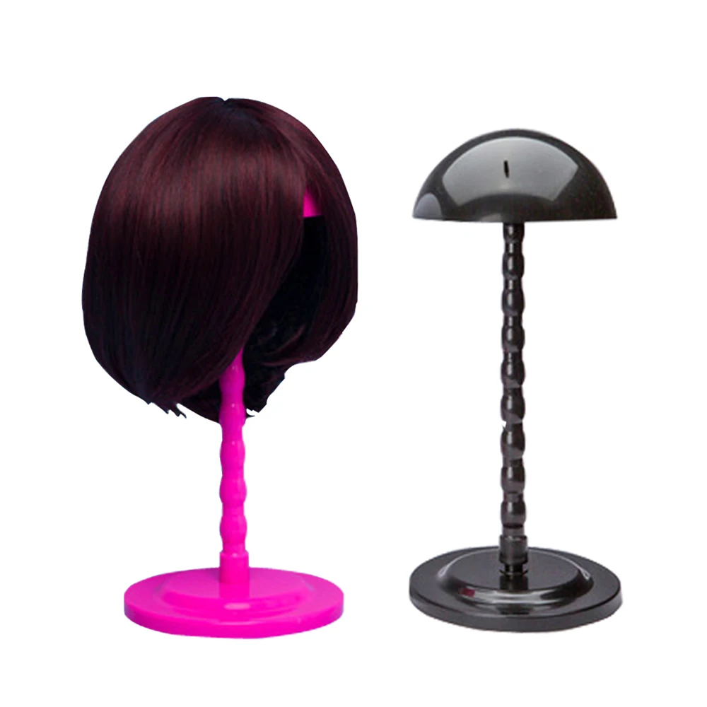 Support de perruque en plastique pliable, dessus en forme de champignon, Stable, Durable, Portable,