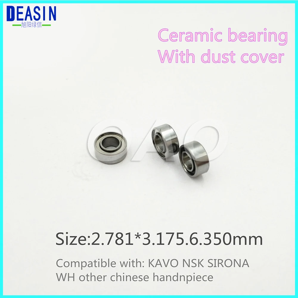 

Dental ceramic bearing with dust cover 3.175x6.35x2.78 Ceramic Ball 7/8 beads dental hand piece accessories