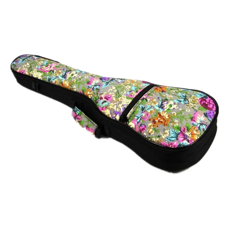 Imagem -05 - Capa Especial com Design 21 Bolsa para Ukulele Soprano 23 24 Concerto 26 Tenor Uke com Mochila Macia Acolchoada Estampa de Flores Presentes Criativos