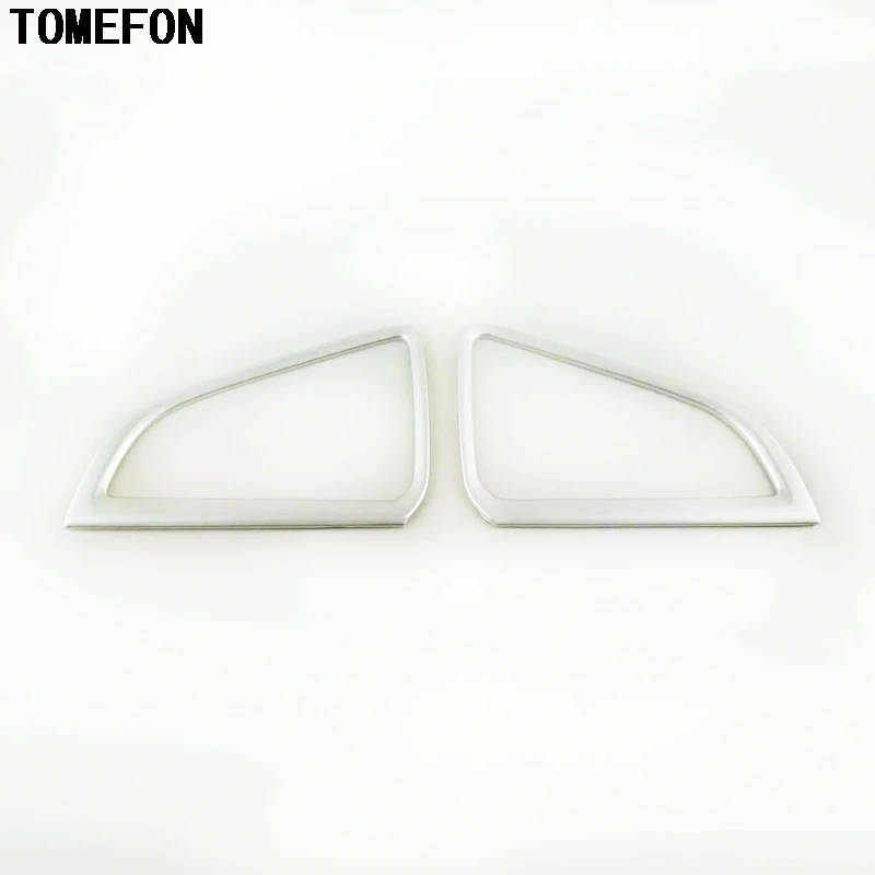 TOMEFON On Car Air Conditioning Vent Outlet Covers ABS Chrome Styling Interior Outlet Trim Frame For RU For Hyundai Solaris 2017