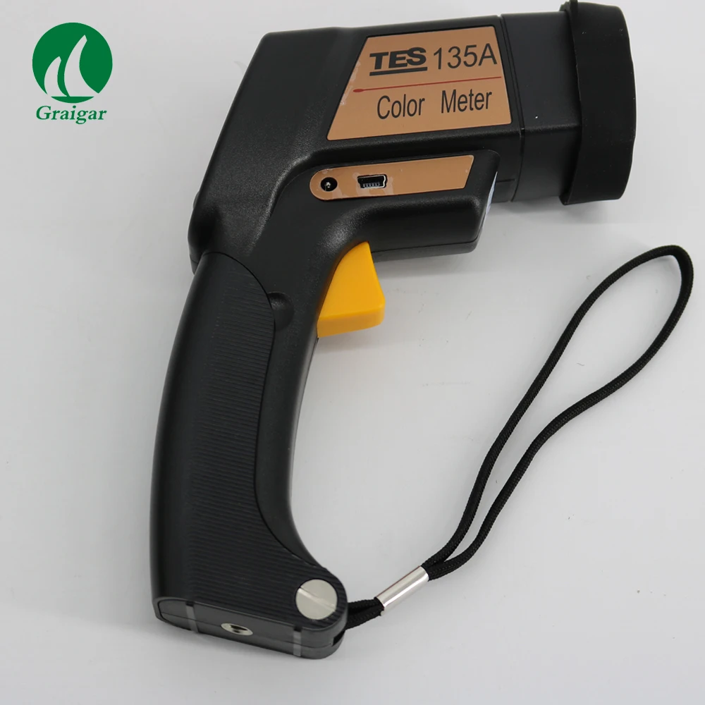 TES-135A Color Meter Colorimeter  Difference Meter Illuminance Meter( LCD Display ) With USB Datalogger