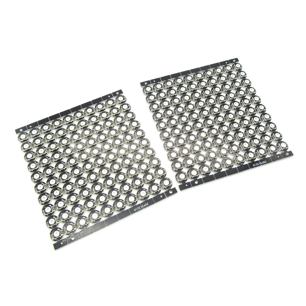 200pcs SMD 5050 RGB WS2812B LED Chip 9.6mm Dia Individually Programmable Built-in WS2811 IC White White/Black led heatsink Board