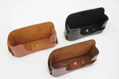 Funda inferior de bolsa de cámara para SNY RX1 RX1R, conjunto de medio cuerpo de cuero PU, cubierta con apertura de batería, marrón/negro/café