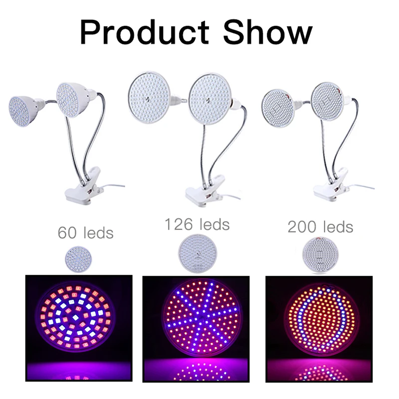 LED Grow Light Full Spectrum Phytolight Phyto Lamp E27 PhytoLamps For Indoor Flowers Vegetables Plant Tent Box Seedlings Seeds